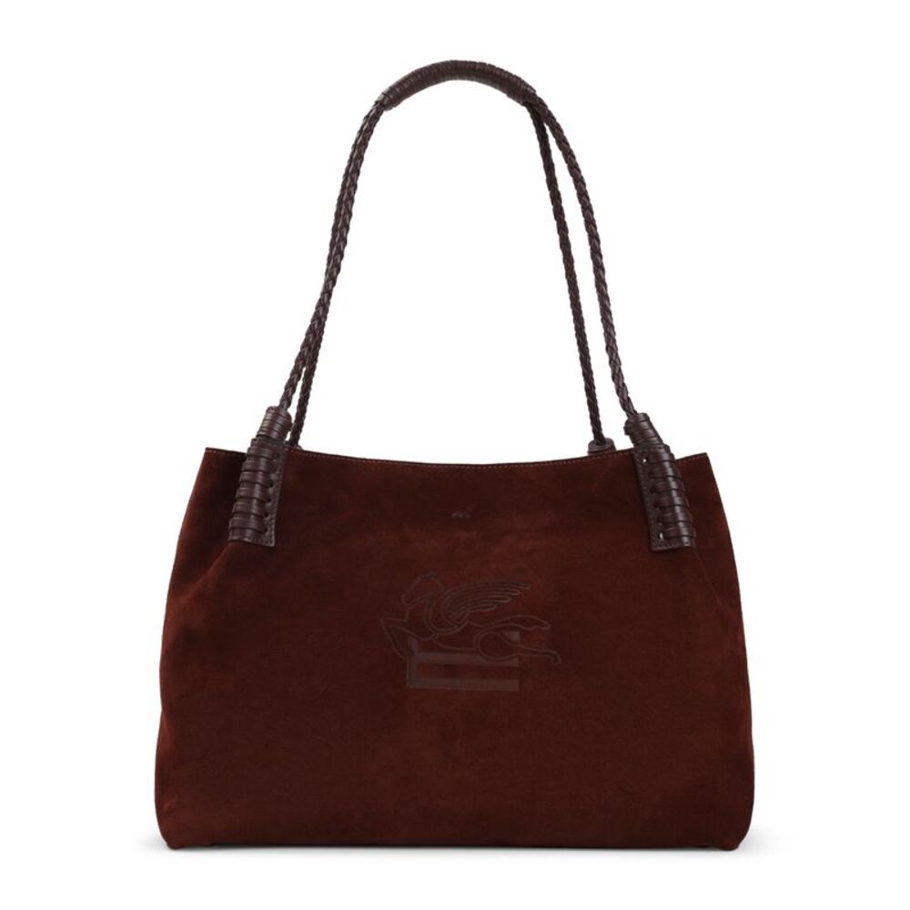 Etro Libra Medium Suede Shopping Bag Women
